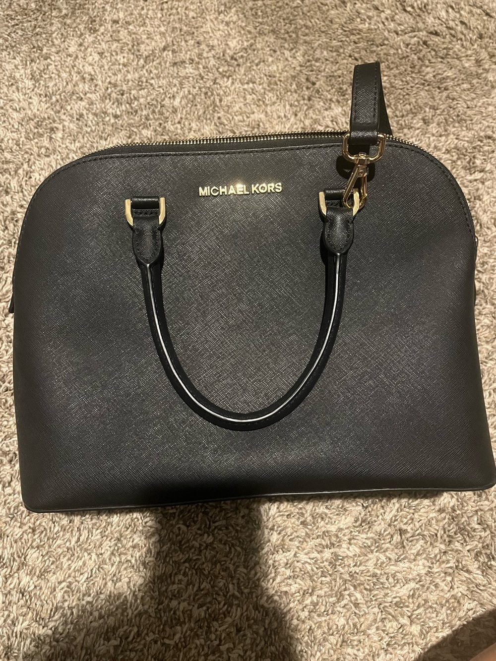 Michael Kors black leather- Vintage satchel